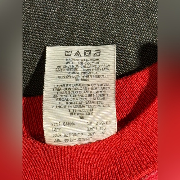 Garanimals Red Kids Construction Vehicles Sweatshirt Size 5T - Picture 4 of 4